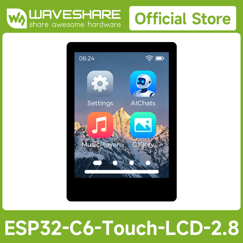 Doit Esp32 - Waveshare ESP32-C6 2.8inch IPS Capacitive Touch