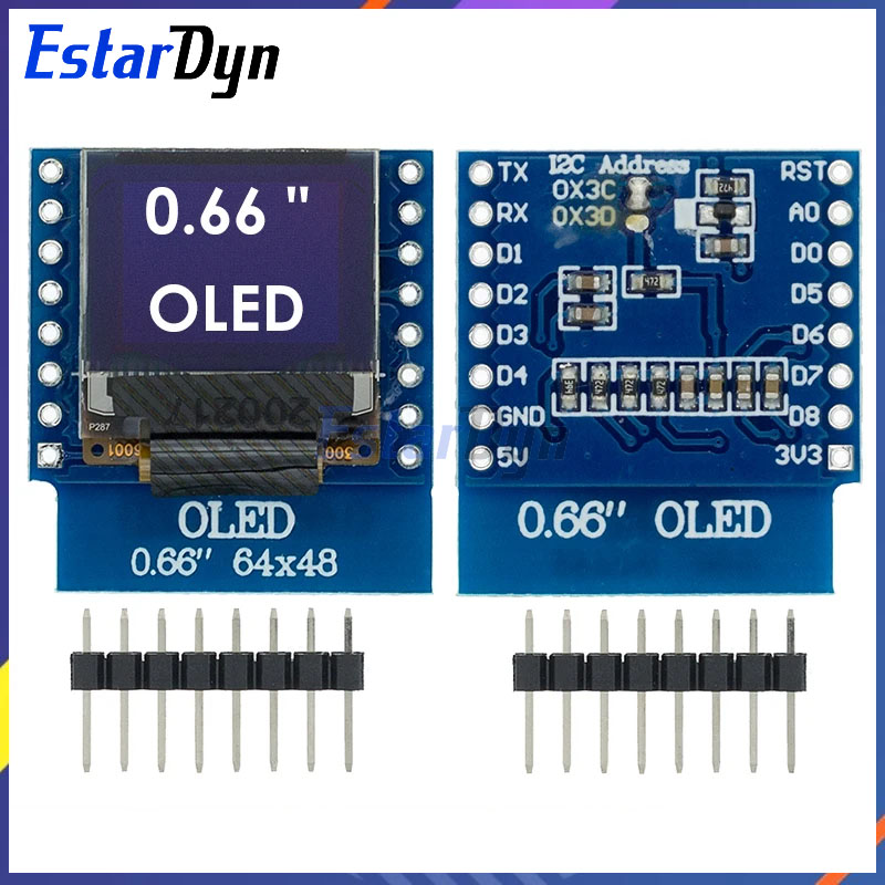 0.66 inch OLED LED LCD Dispaly - огляд і ціна Wemos D1 Mini