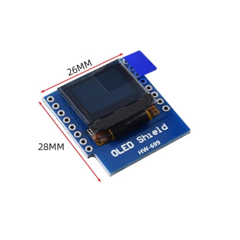 0.66 inch OLED Display Module  - огляд і ціна Wemos D1