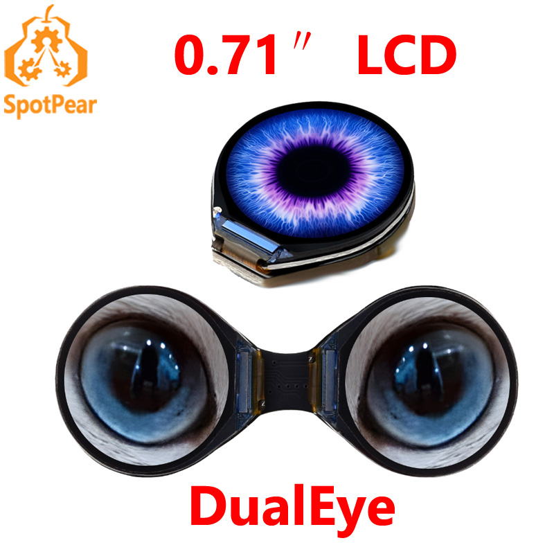 Waveshare 0.71inch Double Eye  - огляд і ціна Doit Esp32