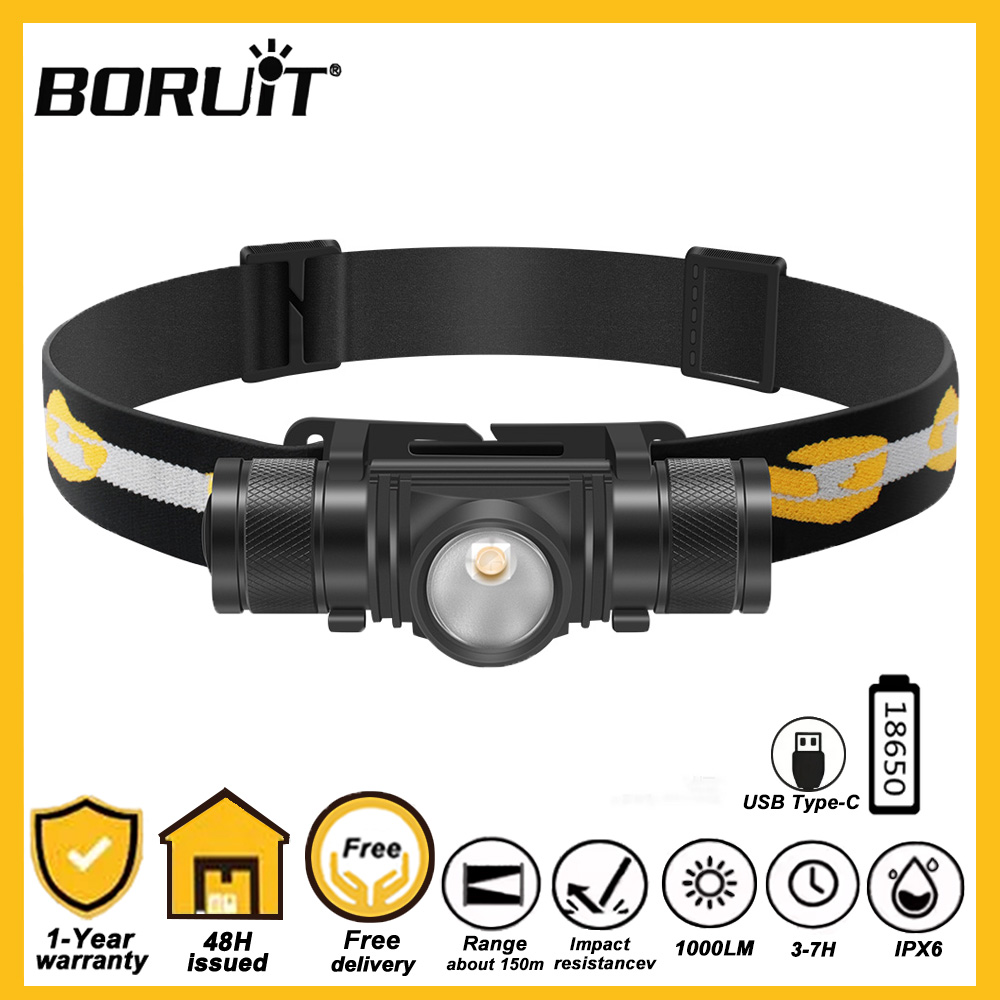 BORUiT D10 LED Headlamp 18650  - огляд і ціна Lolin D32