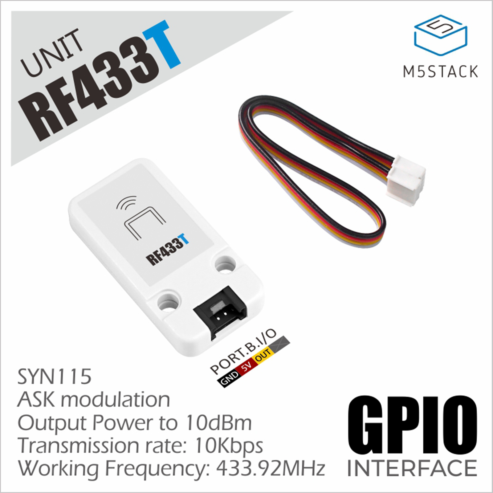 M5Stack Official RF UNIT 433MH - огляд і ціна M5Stack