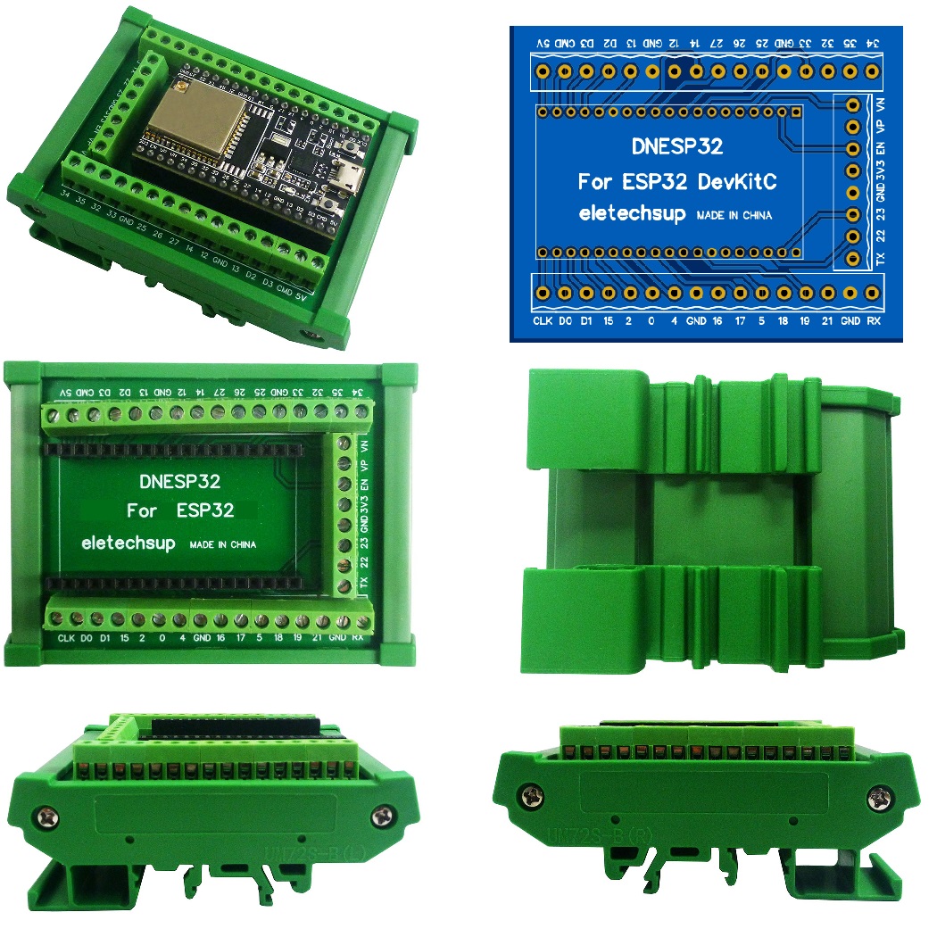 ESP32 DIN Rail Mount Screw Ter - огляд і ціна Devkitc