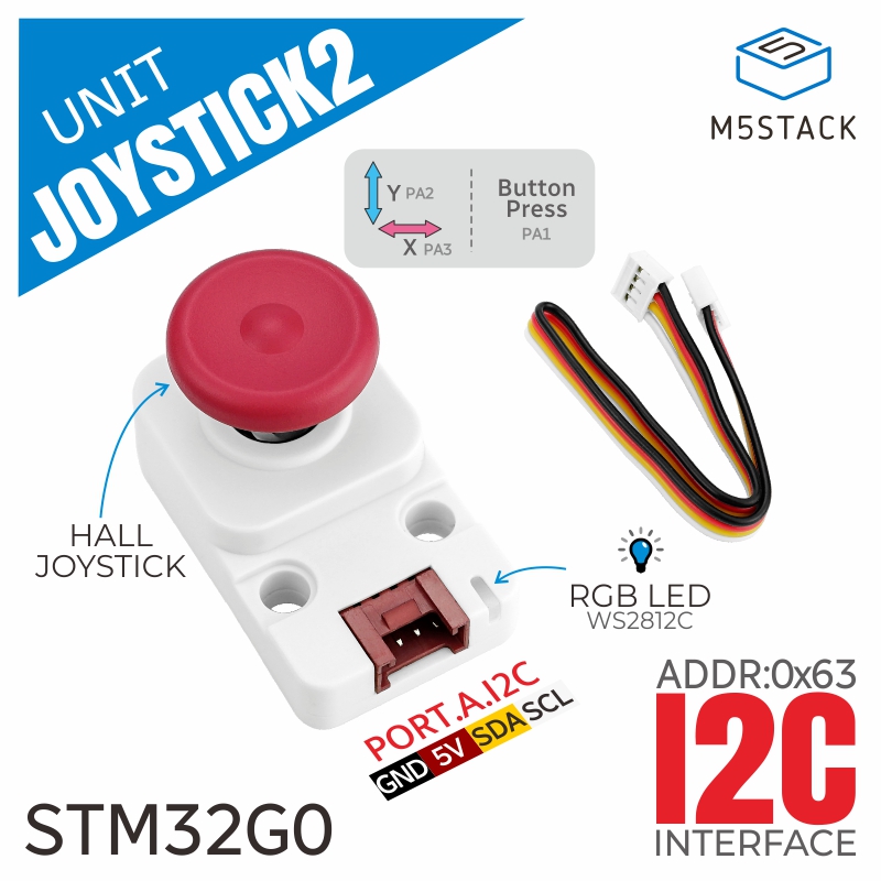 M5Stack Official I2c Joystick  - огляд і ціна M5Stack