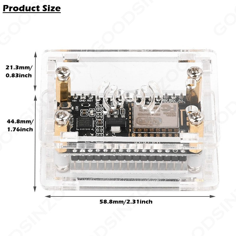 Acrylic Case kit for ESP32 Nod - огляд і ціна Nodemcuv2