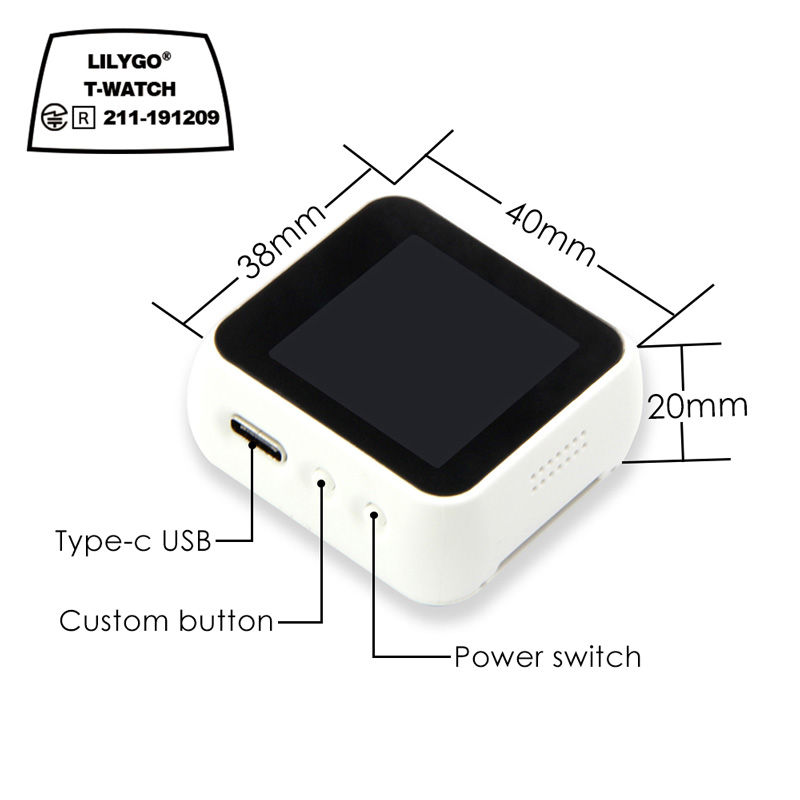 LILYGO® TTGO T-Watch Programma - огляд і ціна Ttgo T Watch